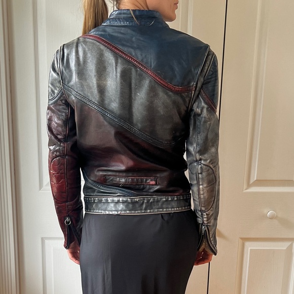 Vintage Taurus Genuine Leather Biker Jacket - Picture 2 of 15